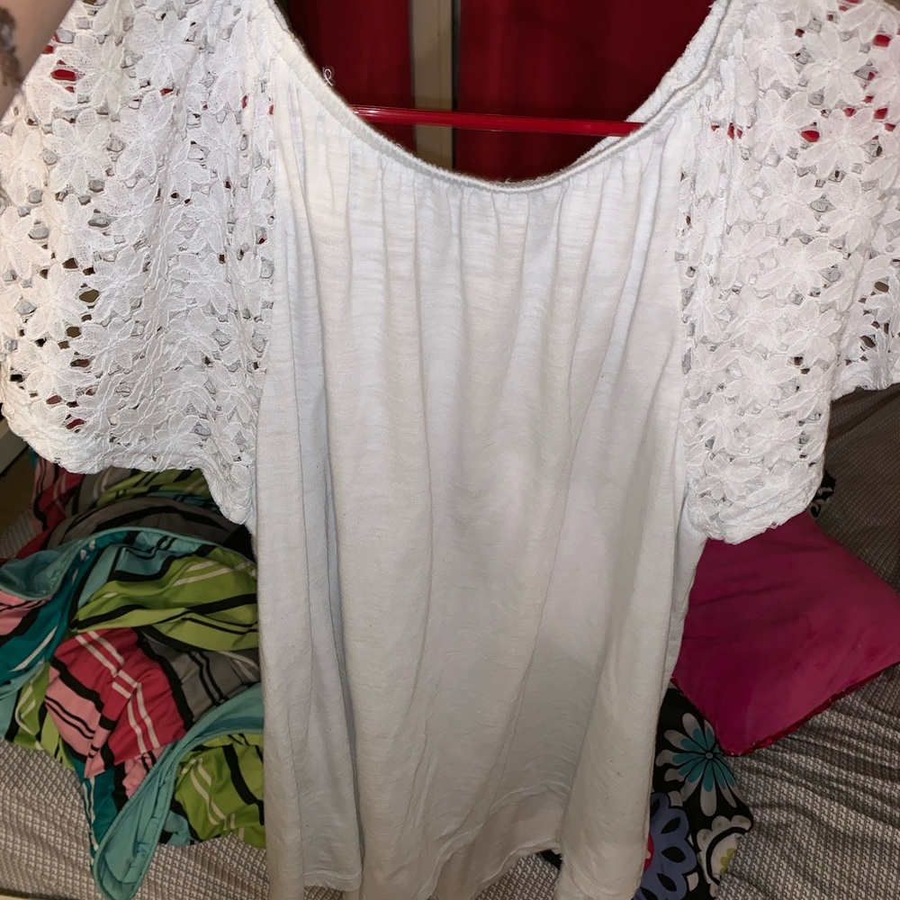 off the shoulder ruffle top
